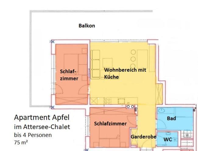 Attersee-Chalet Angermann Familie Spalt Steinbach am Attersee Bilik gambar